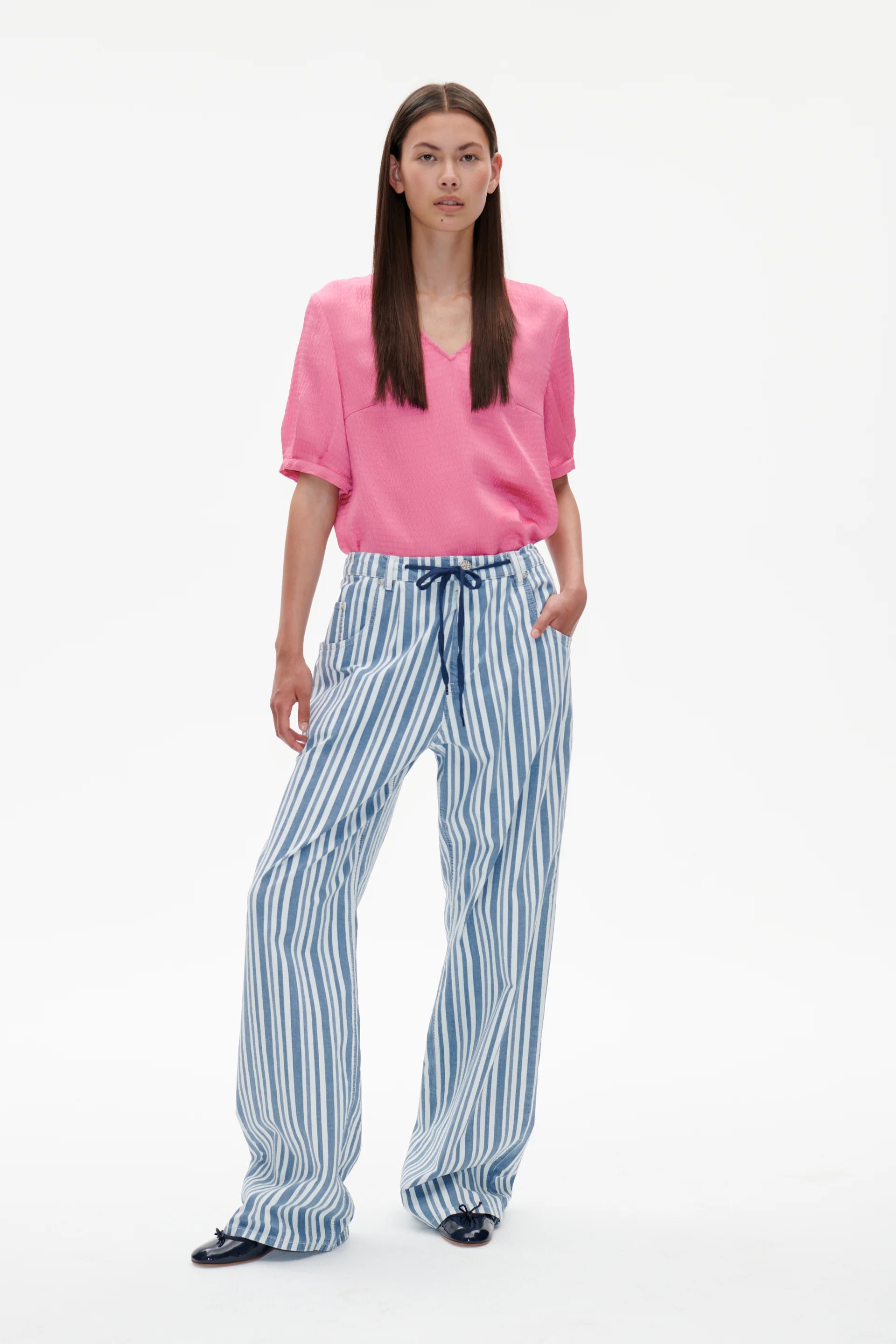 Baum und Pferdgarten  Nanny baggy jeans - Striped Spring Denim