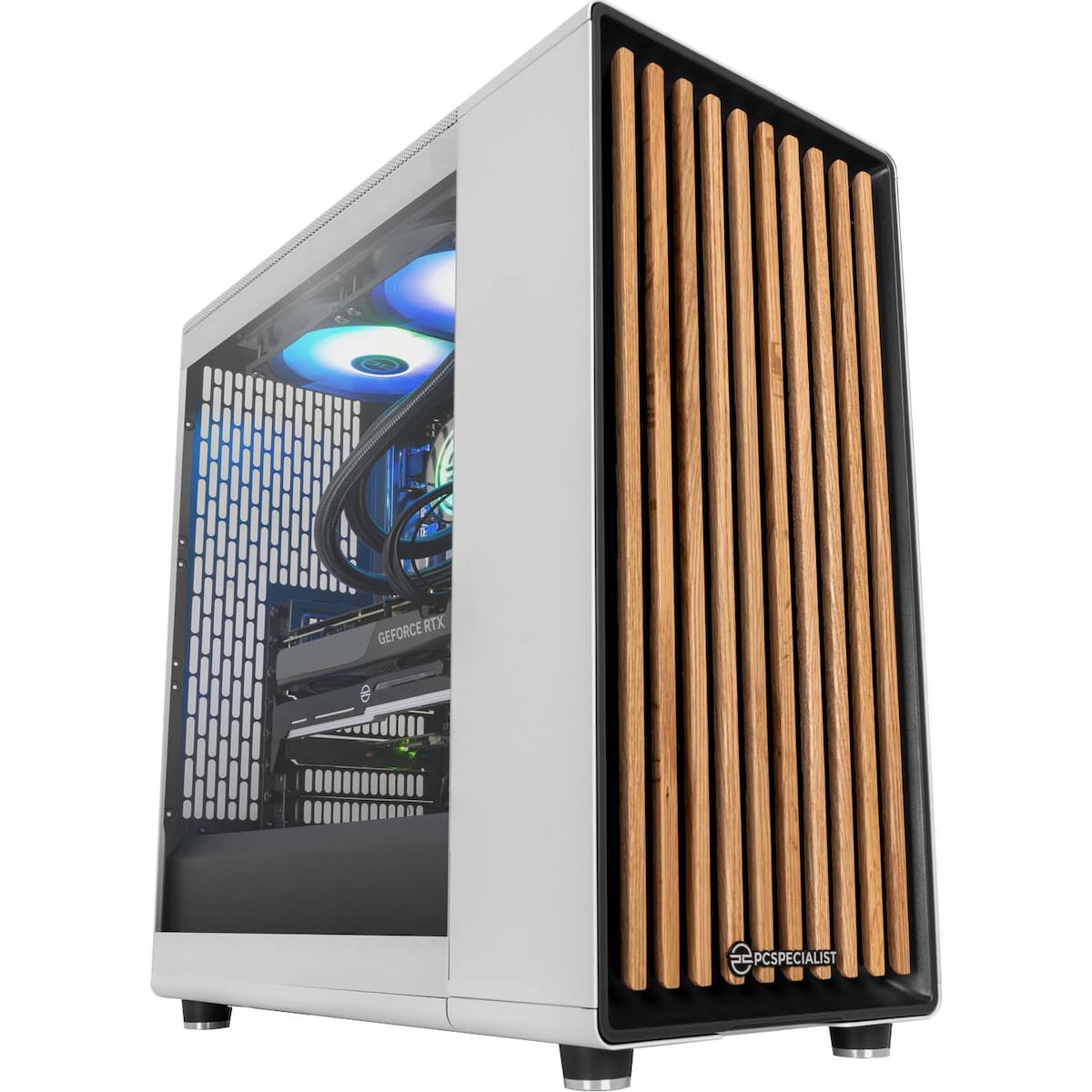 PCSpecialist North 100 i7-14F/16/1000/4070 Super gaming-PC (hvit)