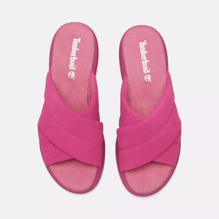 Sandale London Vibe à enfiler pour femme en rose foncé