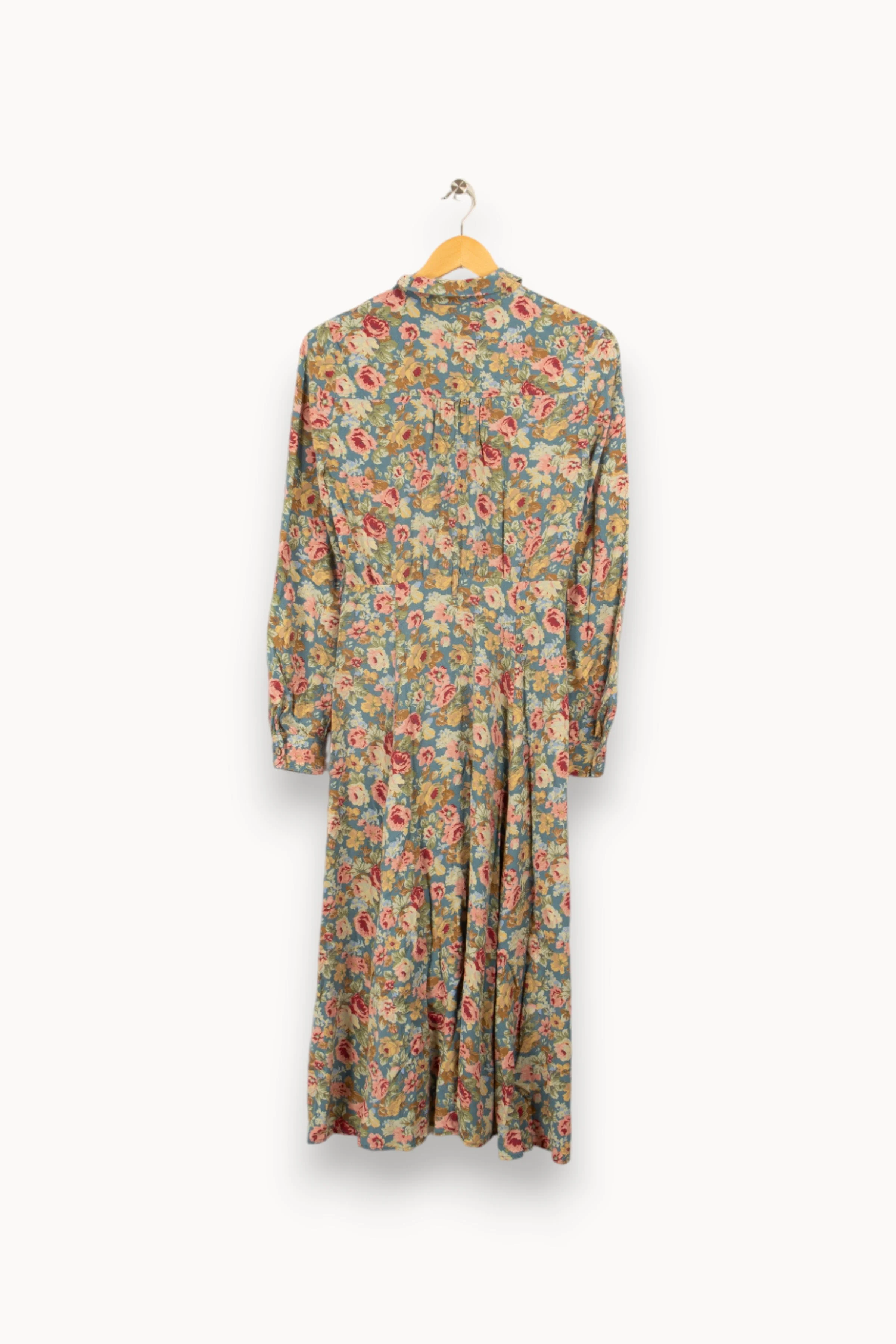 Robe longue à fleurs | Multicolore