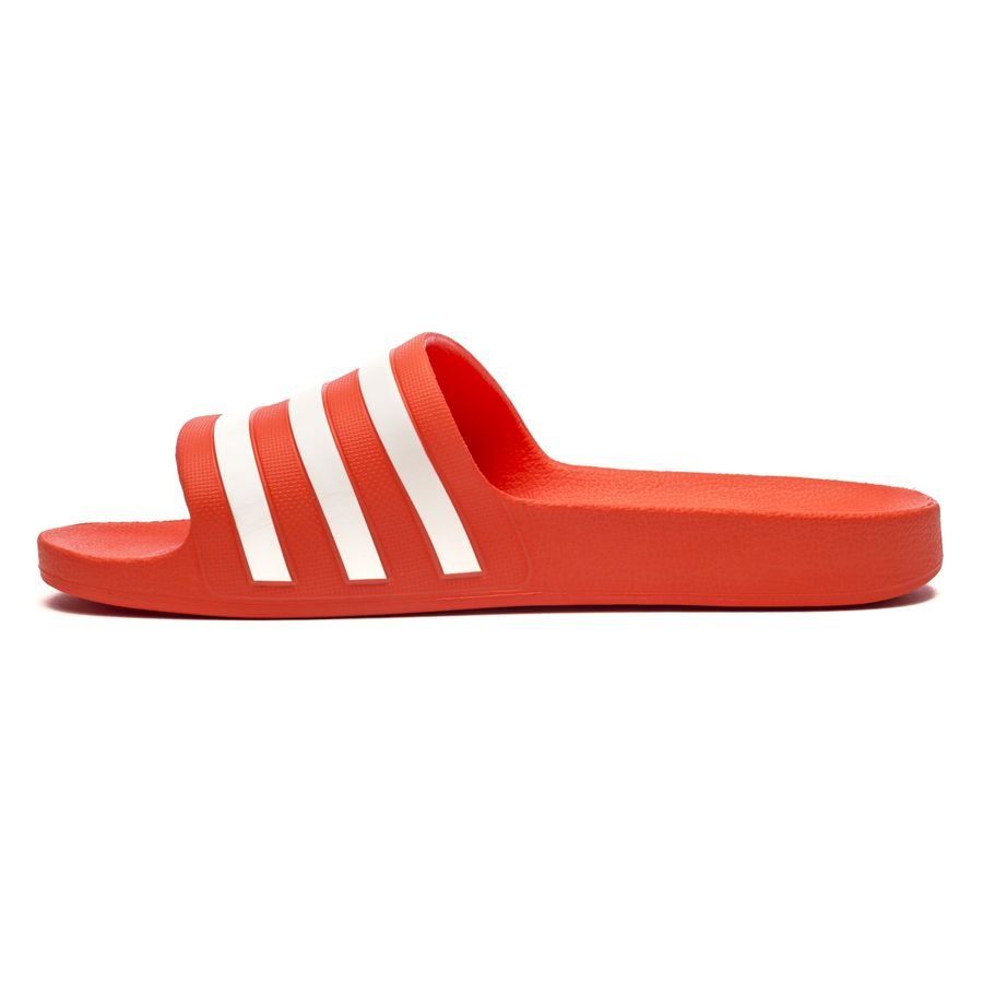 adidas Claquettes adilette - Rouge/Blanc