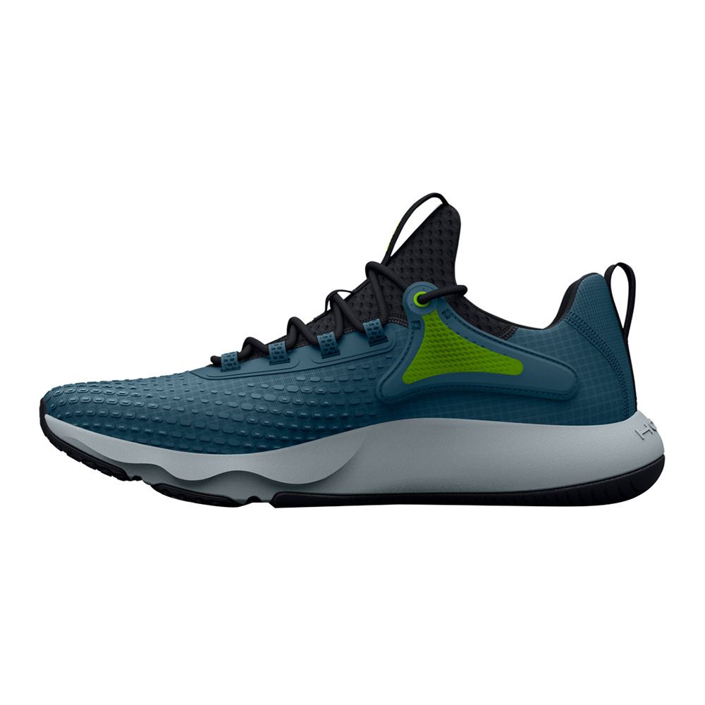 Under Armour UA HOVR RISE 4 - Chaussures training Homme static blue/lime surge/black