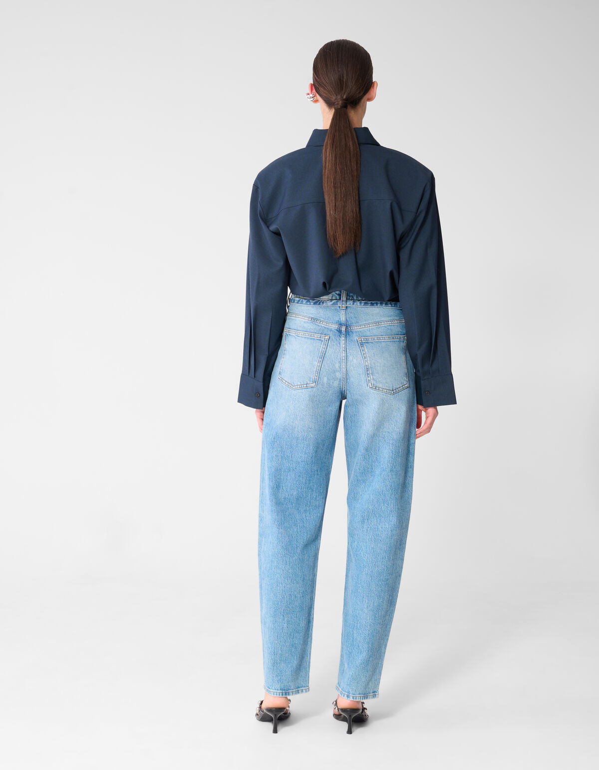 Balloon Fit Jeans Donkerblauw