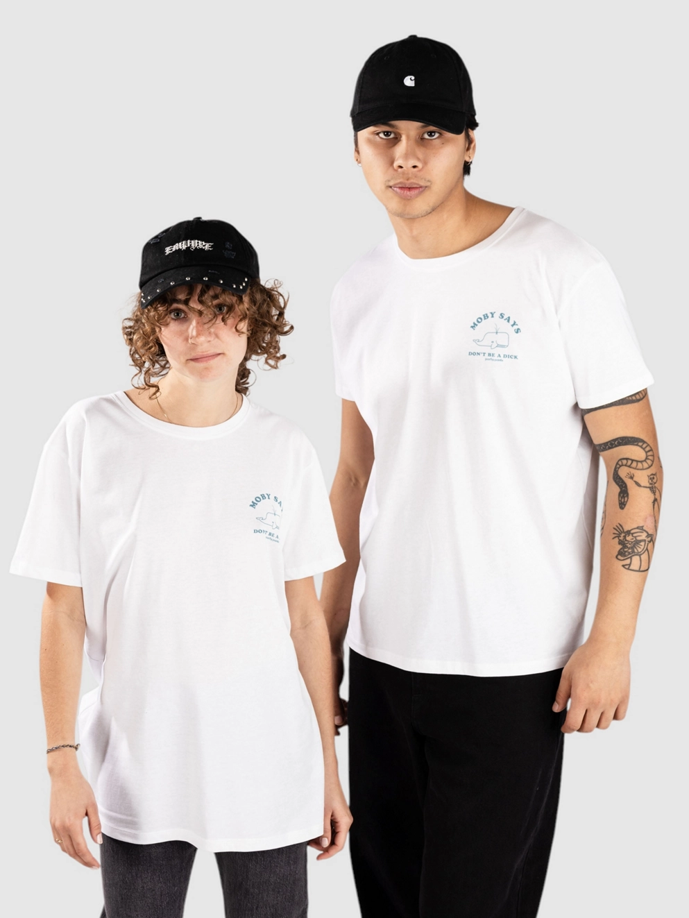 Party Pants Moby Says T-Shirt white