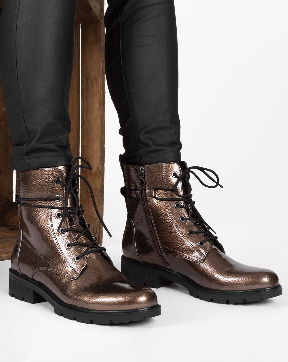 Tamaris Veterschoenen Hoog brons
