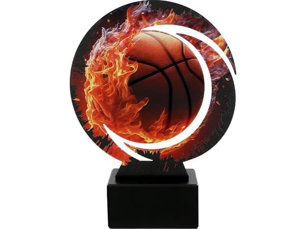 Victoria Sport Metal trofé med marmorbase - Basketball