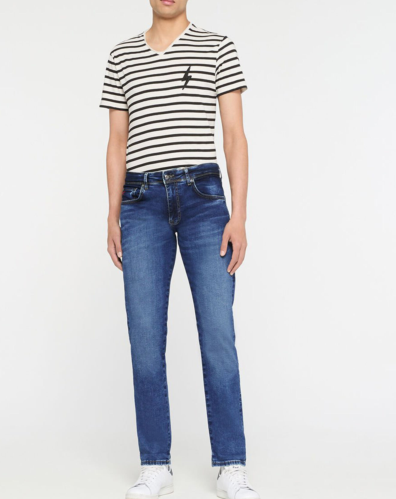 Hackett London Jean Slim Fit Moustache bleu moyen