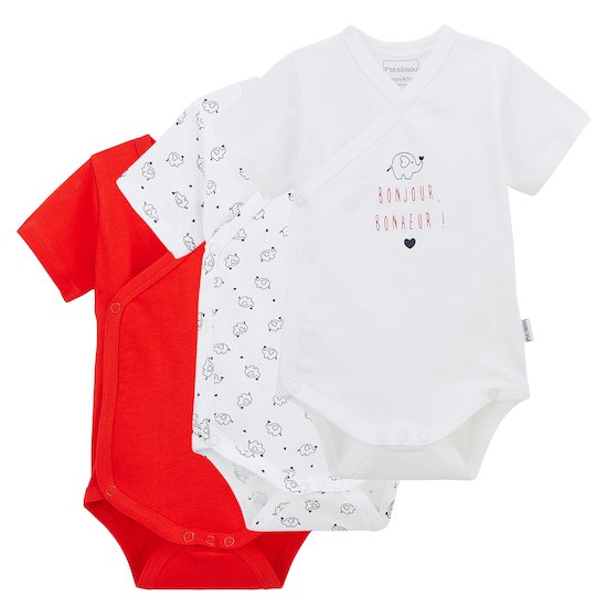 Summer Bodies Bodies éléphant   Blanc/Rouge        9 mois   de               P'tit bisou