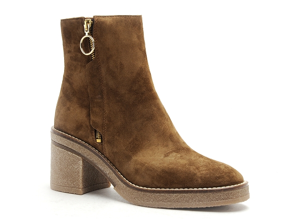 Alpe boots bottine talons femme 2625 gris