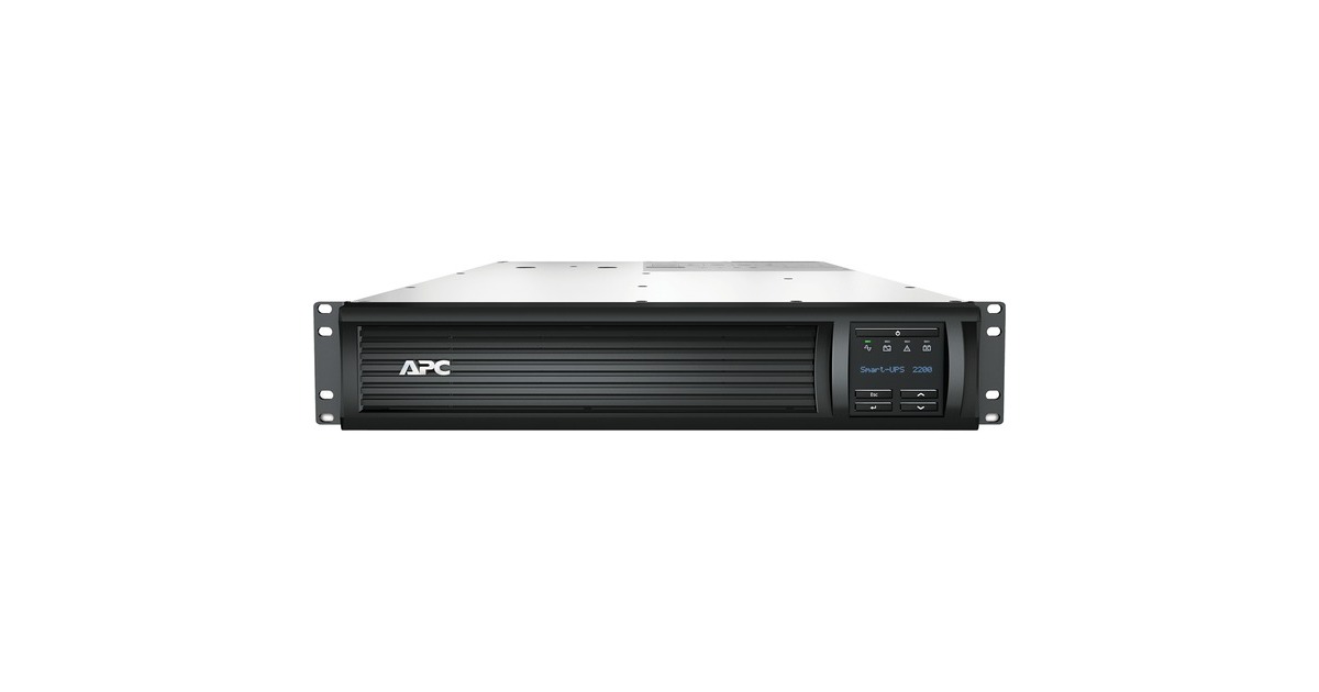 APCSmart-UPS SMT2200RMI2UC LCD RM 2U 230V met SmartConnect ups  (Zwart, 2200VA)