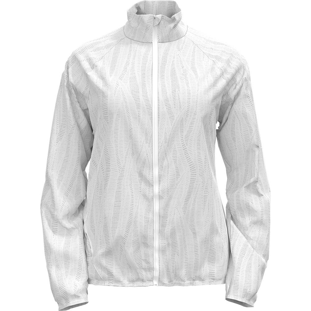 Odlo Zeroweight Print Laufjacke Damen weiß
