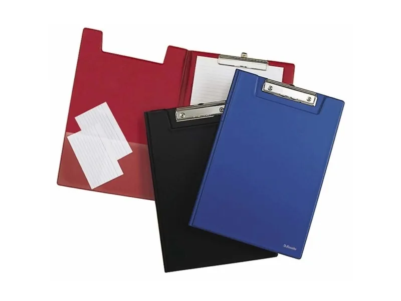 Clipboard Esselte A4 sort PP med forside