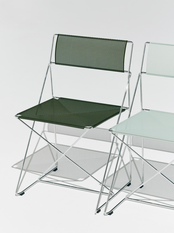 Hay X-Line Indoor stoel verchroomd Autumn Green