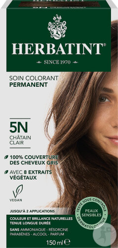 Herbatint Soin Colorant Permanent 5N Châtain Clair 1 Kit