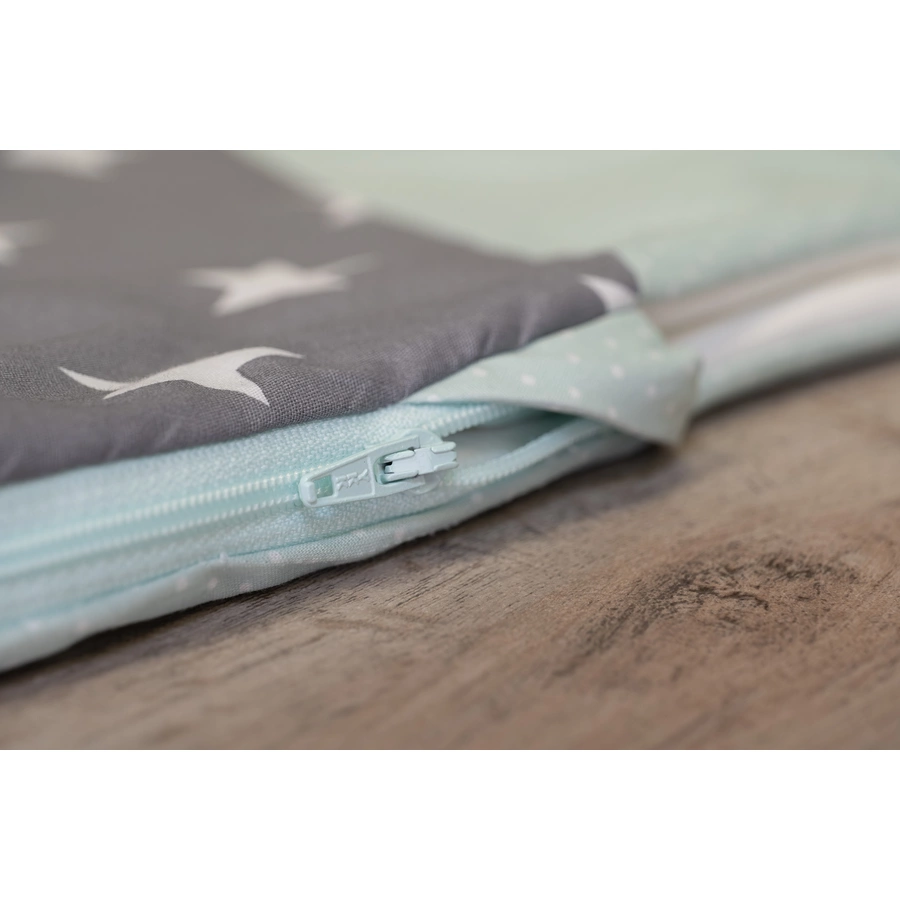 ULLENBOOM® Schlafsack Mint Grau