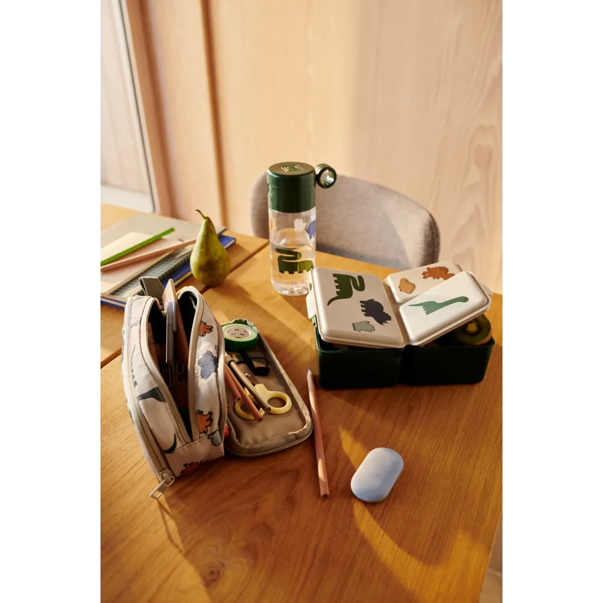Liewood Driss Lunchbox dinosaurs mist