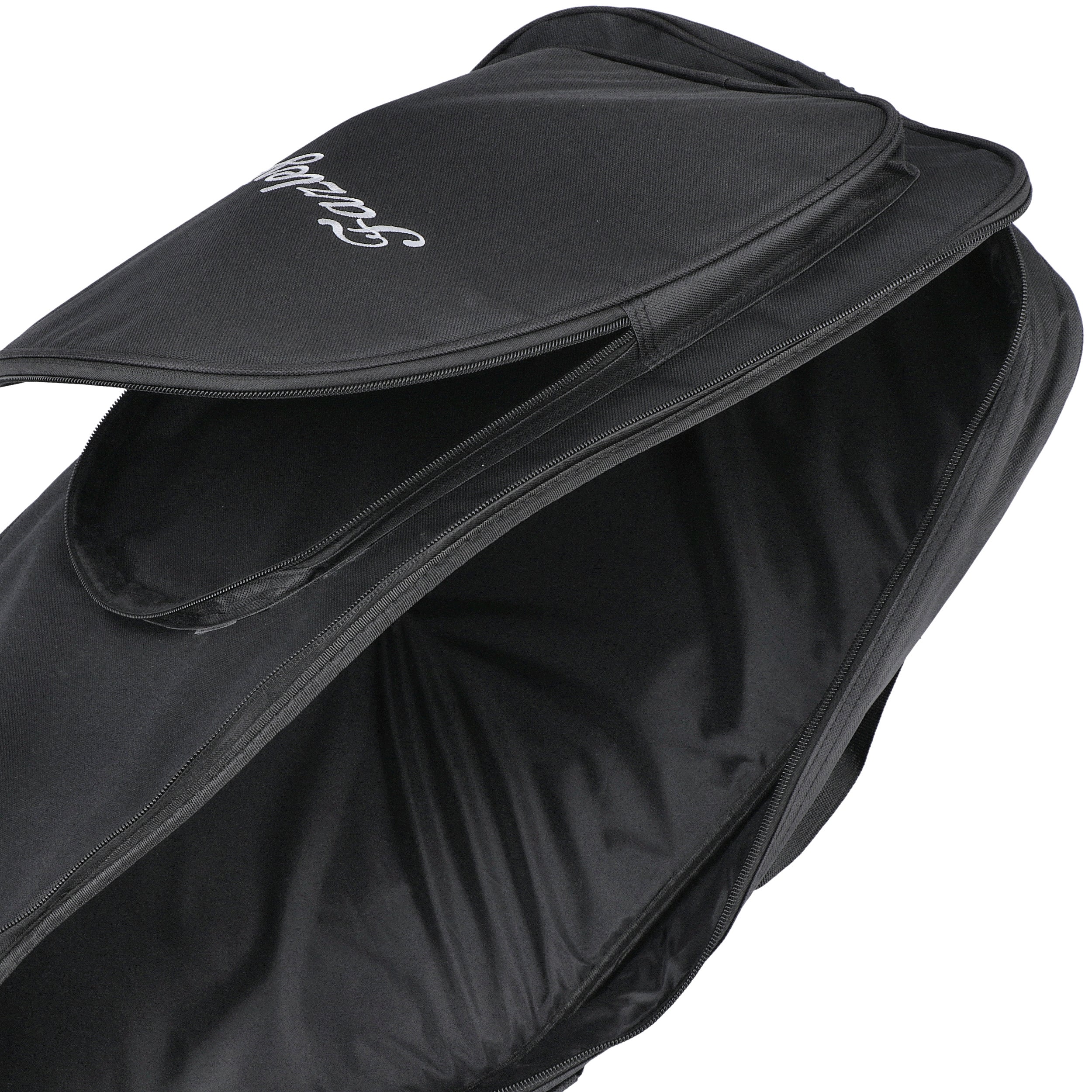 Fazley Carrier D4EB Deluxe gigbag voor elektrische gitaar zwart