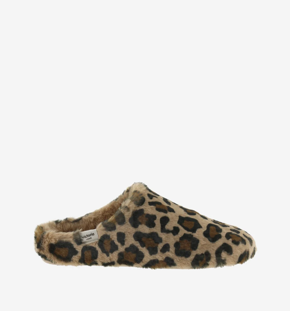 NORTE LEOPARD SLIPPERSCUERO