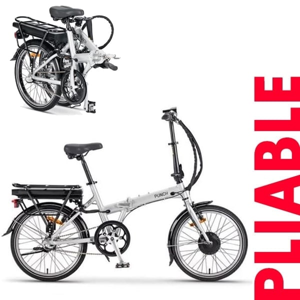 Vélo à assistance électrique pliable PF1 PUNCH Gris