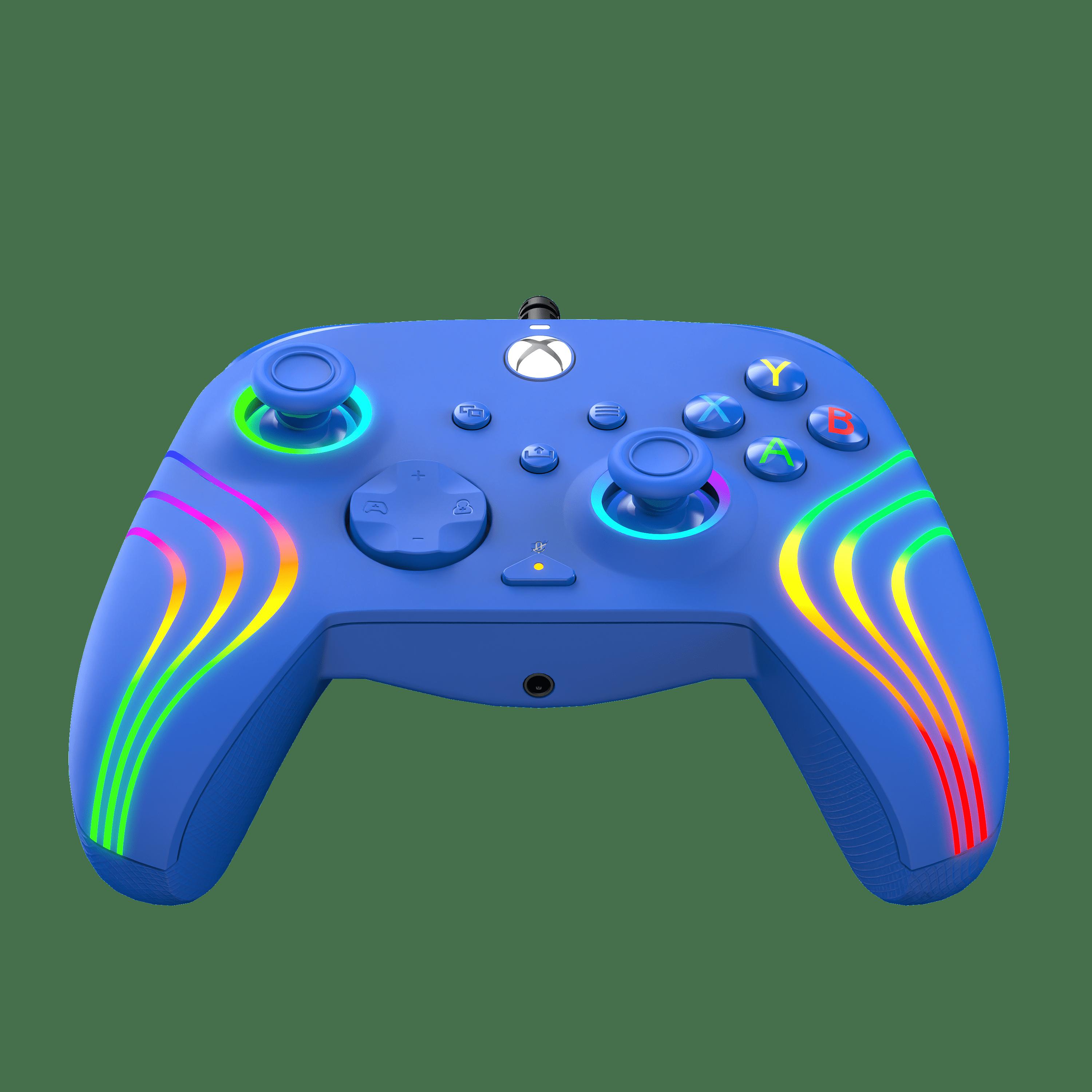 PDP GAME Afterglow Wave Wired Xbox Controller Blue