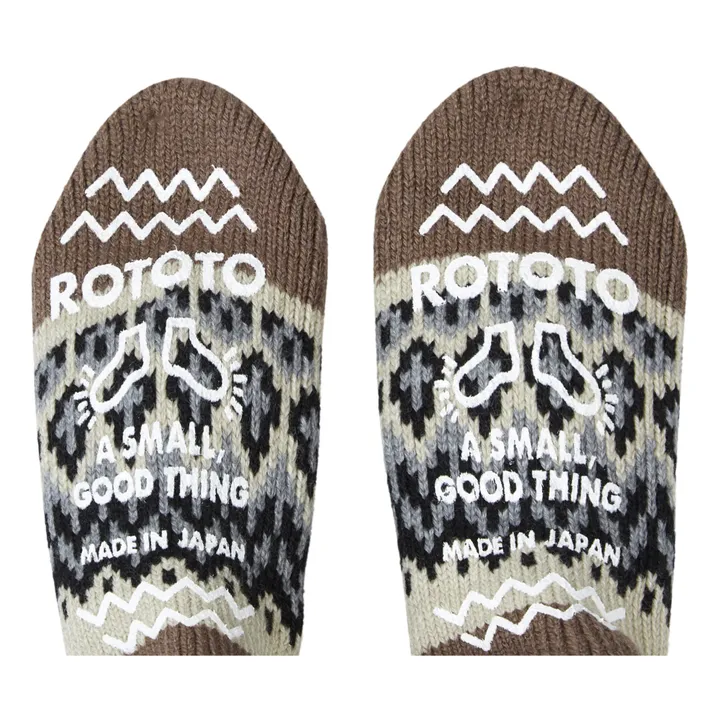 RoToTo Chaussettes Nordic Comfy Room Laine | Ecru