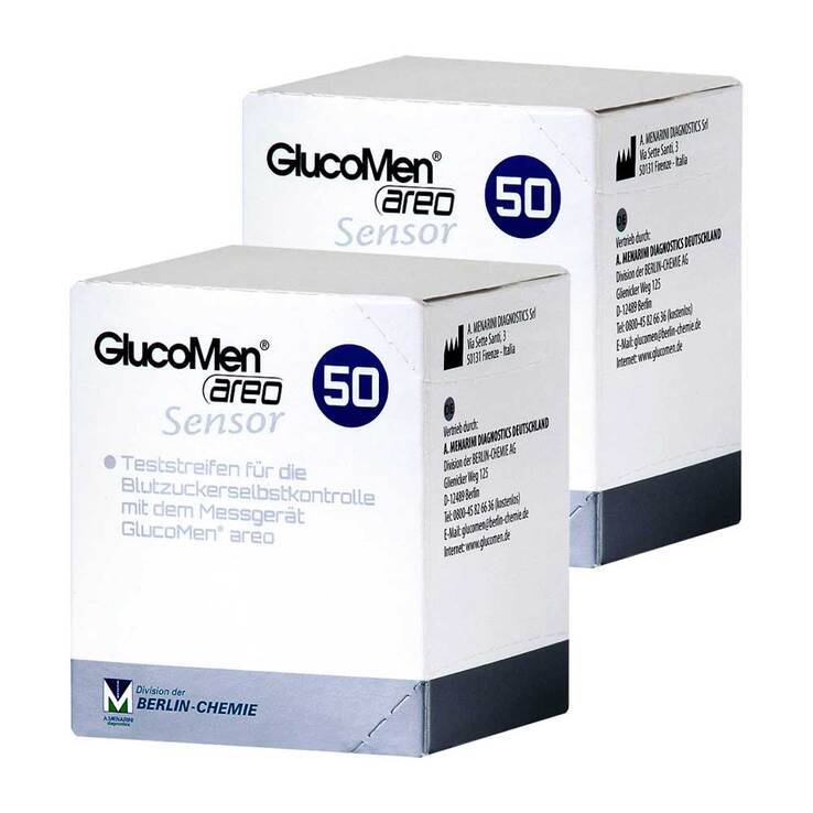 GlucoMen areo Sensor Teststreifen, 2x50 St
