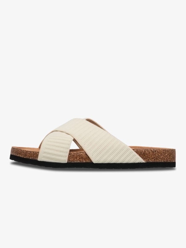Mannae Crossed Sandales Beige Femme