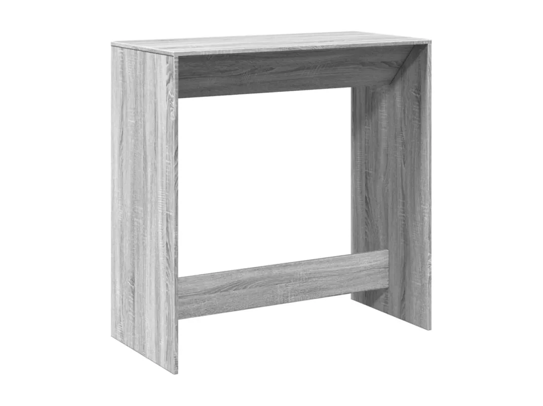 Table de bar sonoma gris 102x50x103,5 cm bois d'ingénierie