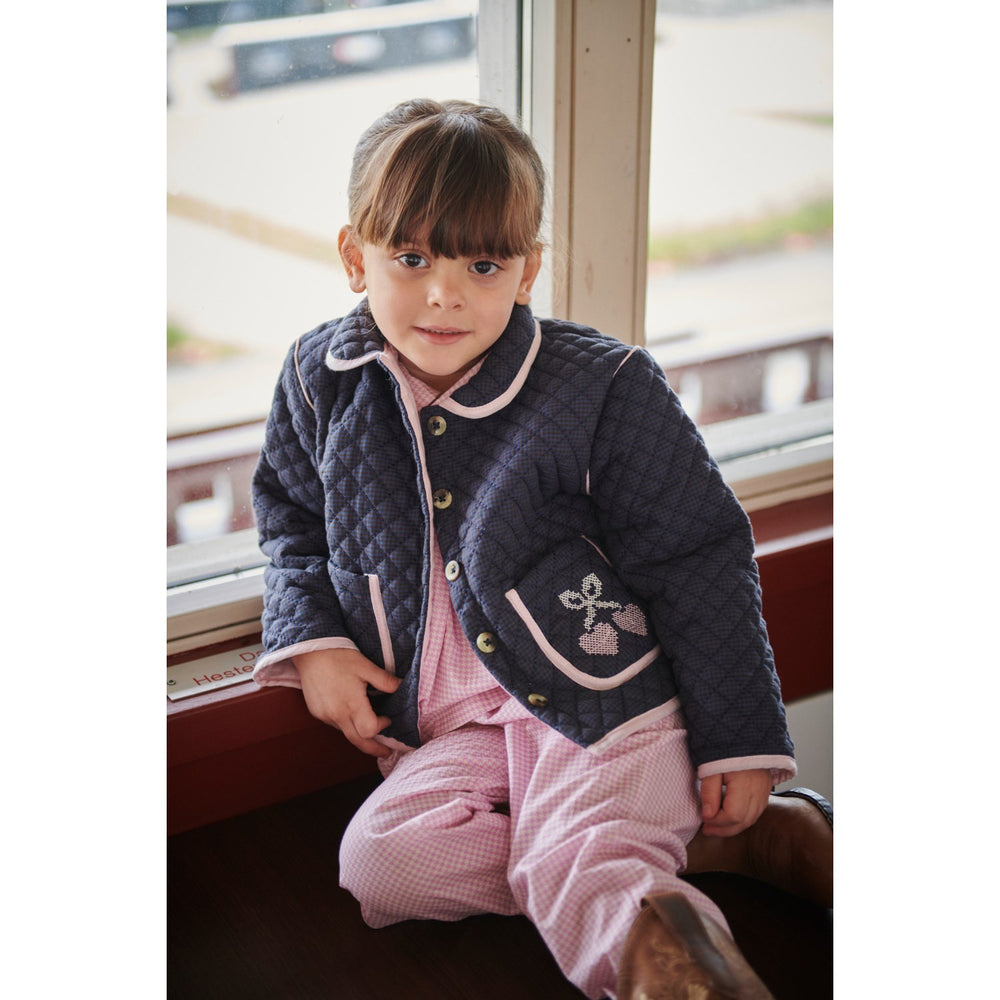 Køb COPENHAGEN COLORS Syringa Comb. Houndstooth Pant W. Adj Waist