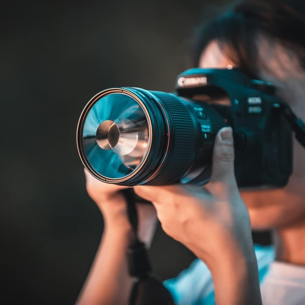 (77mm) K9 Kristall Fotografie Glas Prisma Filter für DSLR Kameras mit Aufbewahrungsetui (Halo Effekt / Tunnelblick)
