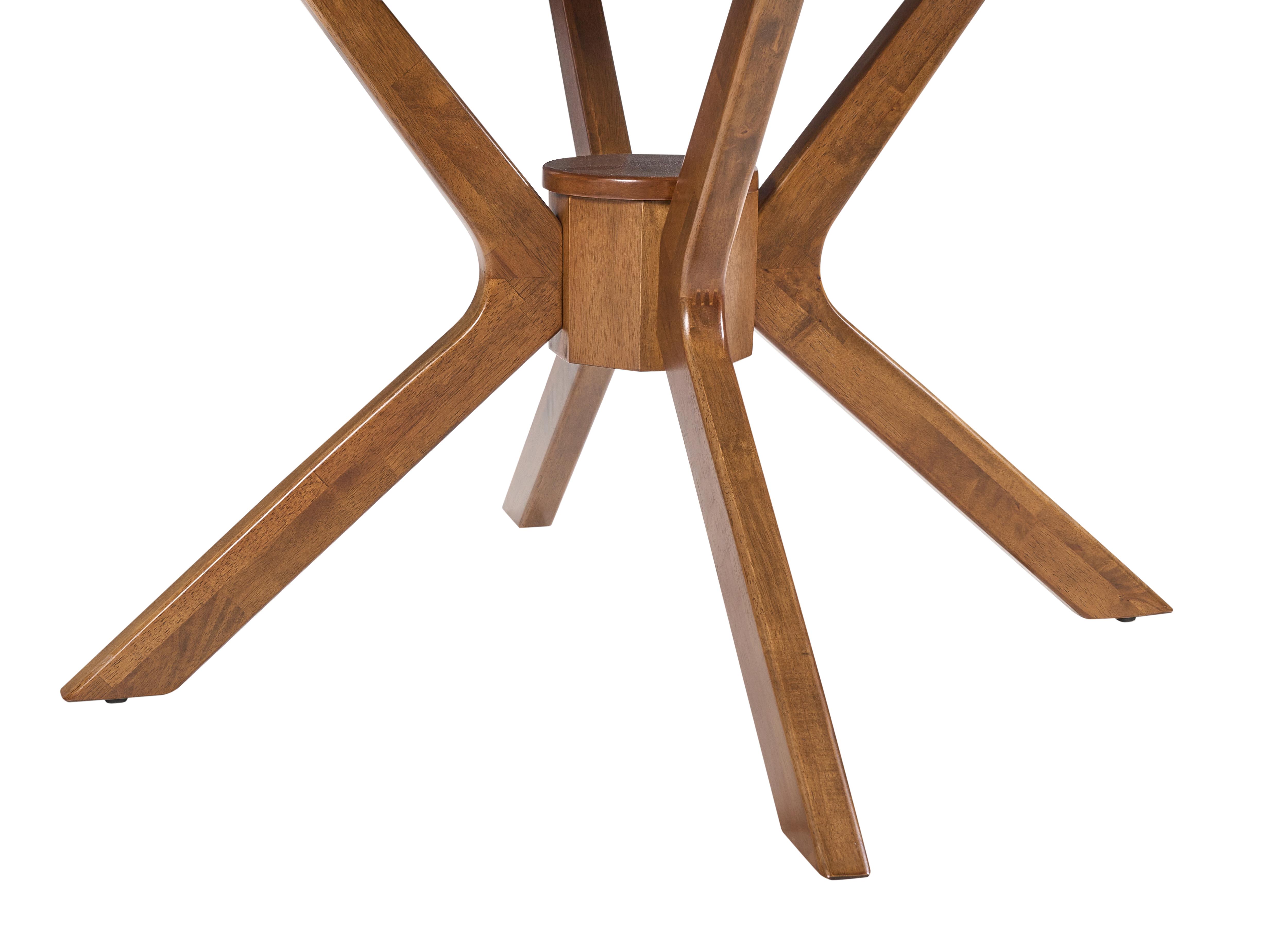 Eettafel uitschuifbaar TYMIS Donker eikenhout 107 cm 107/137 cm