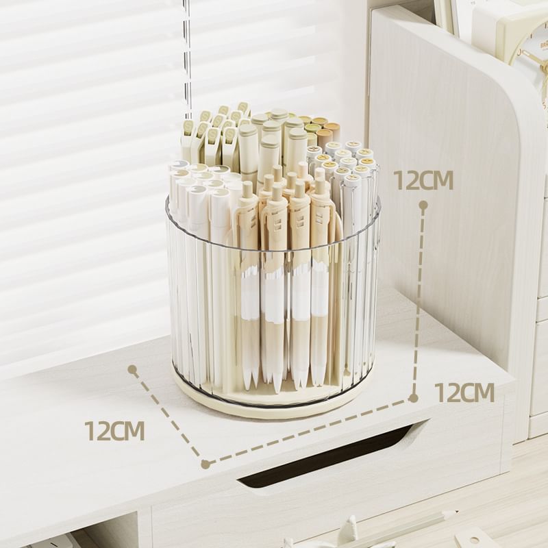 Fenmo - Eenvoudige pennenhouder + effen plastic lade-bureau-organizer - Set