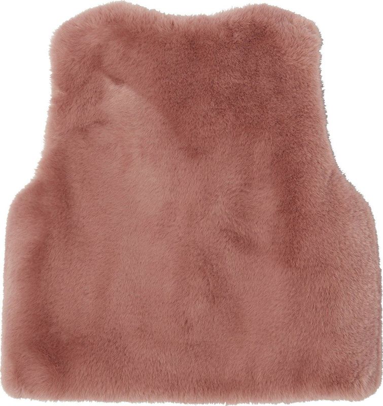 Vertbaudet - Bodywarmer - Imitatiebont - Meisje - 100% Polyester, Voering 100% Katoen