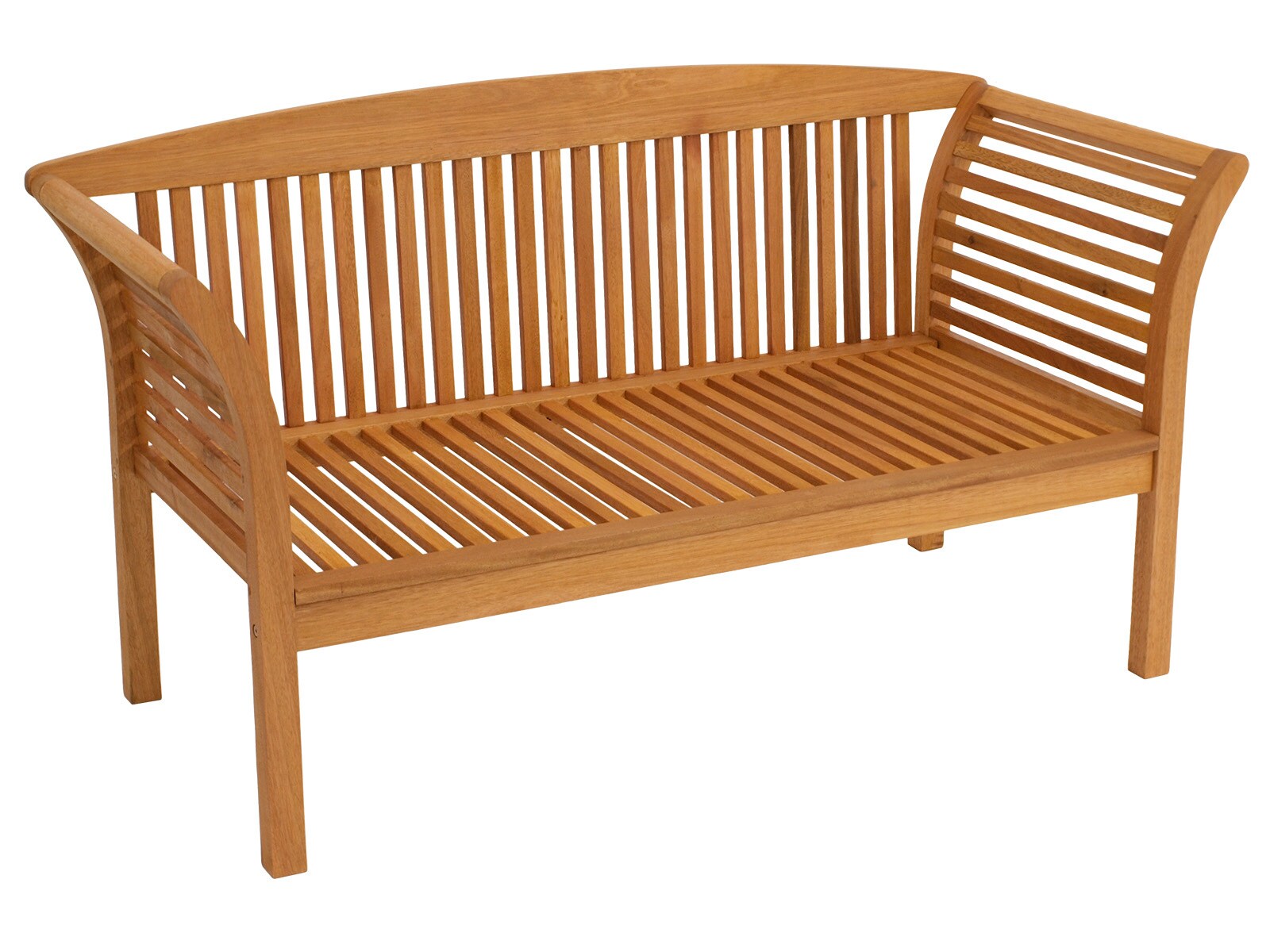 DEGAMO Loungeset MALAGA 4-teilig, Eukalyptus geölt, mit Polstern,