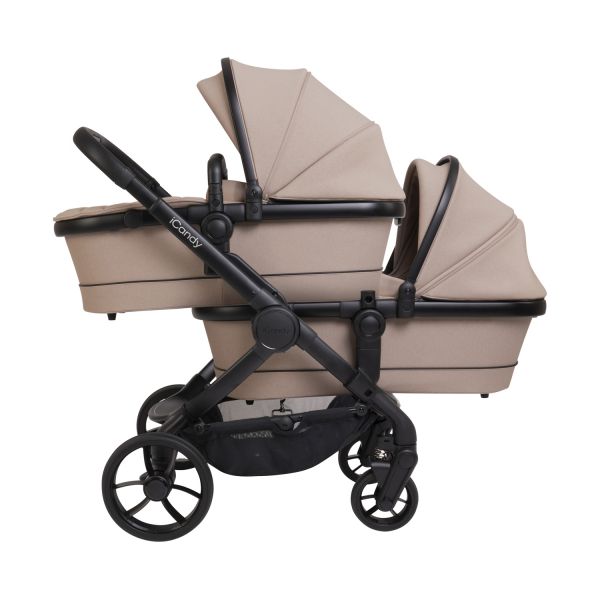 ICandy Peach 7 Twin Kinderwagen - Essentiel Bundel - Cookie