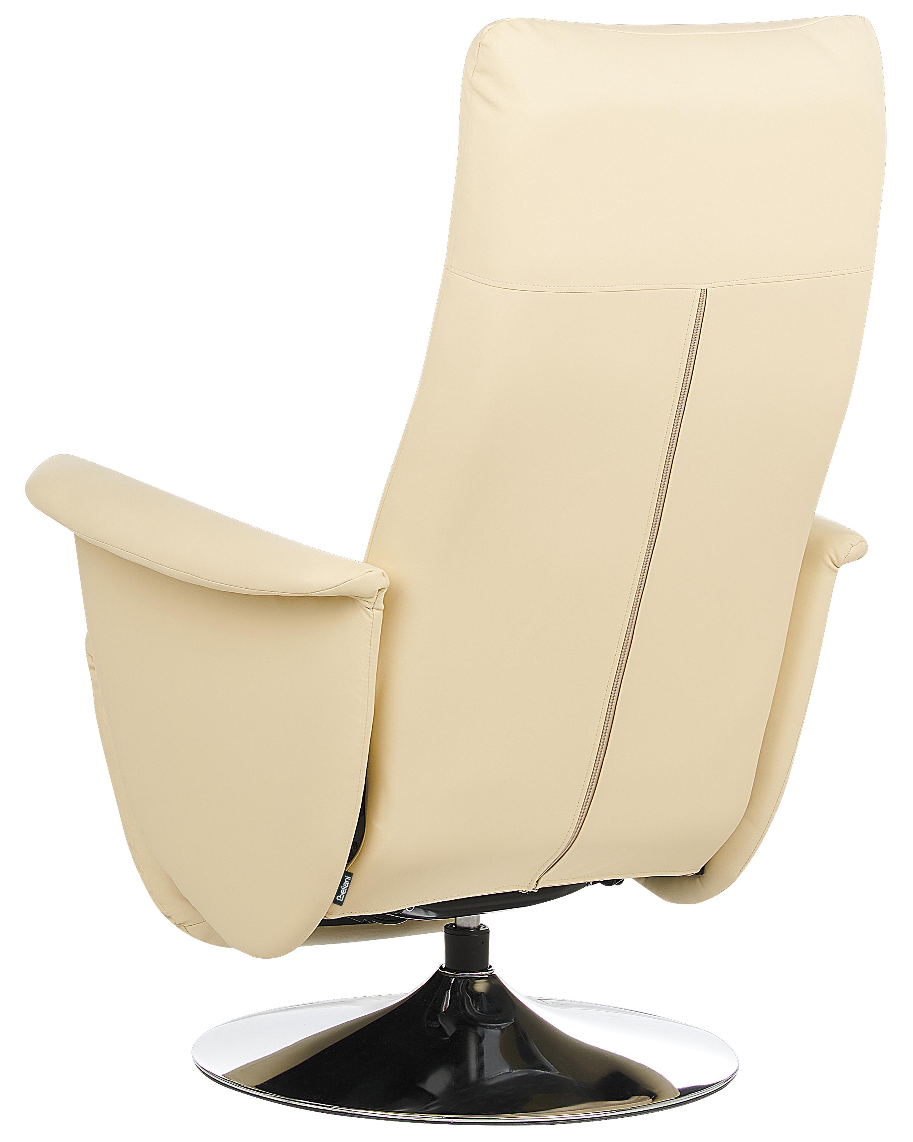 Relaxfauteuil PRIME inclusief voetensteun Kunstleer Lichtbeige
