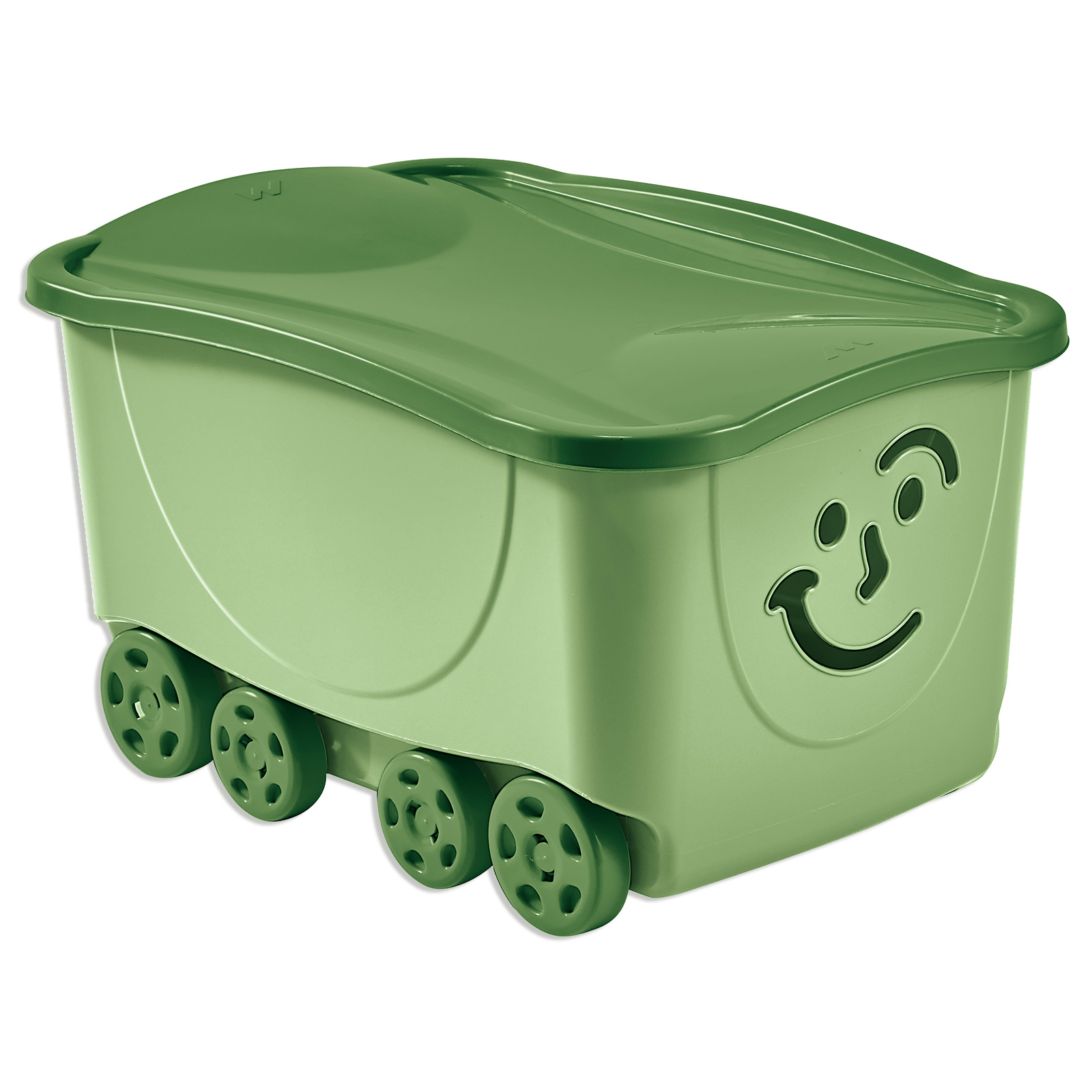 Rollbox - pastell grün - mit Deckel