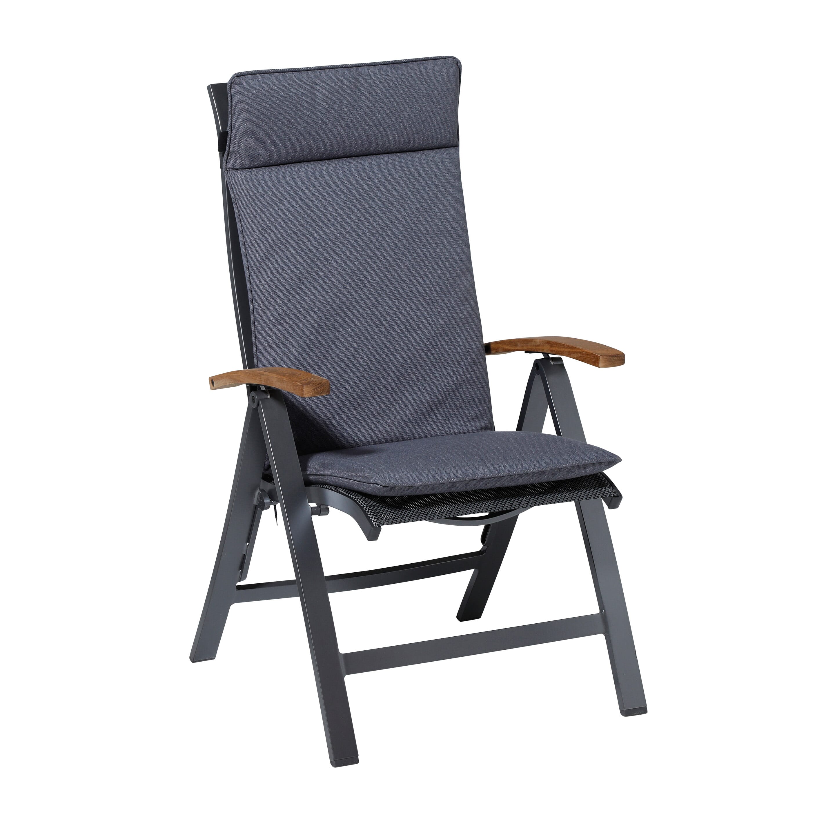 Madison Outdoor Manchester Denim Grey  120x50 Hoge Rug Kussen