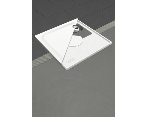 KALDEWEI SUPERPLAN CLASSIC 389-2 douchebak, 80 x 120 x 2,5 cm, alpinewit, glanzend, 447348040001