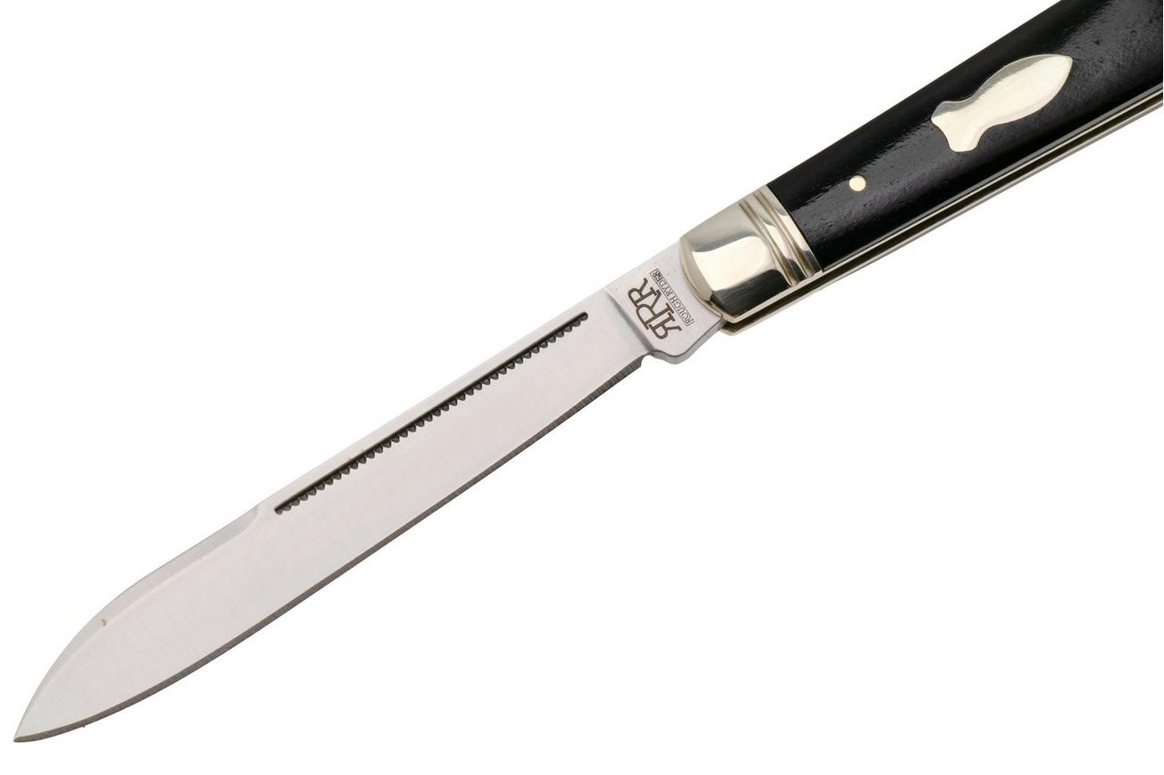 Rough Ryder Reserve Fat Bottom Doctors Knife RRR050, D2, Black Bone, slipjoint zakmes