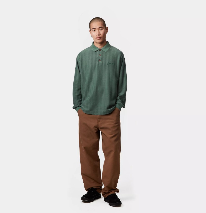 Carhartt WIP LS Morrison Rugby Shirt Conifer