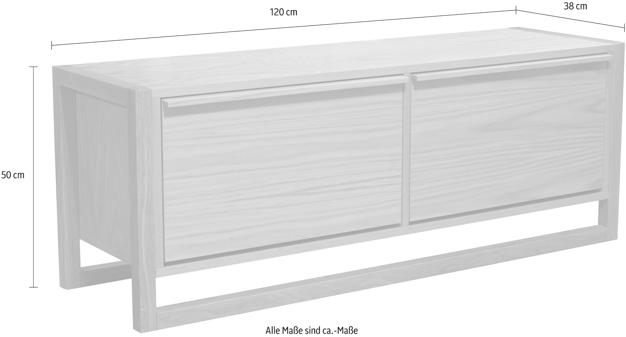 Woodman Sitzbank »NewEst« im skandinavian Design, Holzfurnier aus Eiche, FSC®