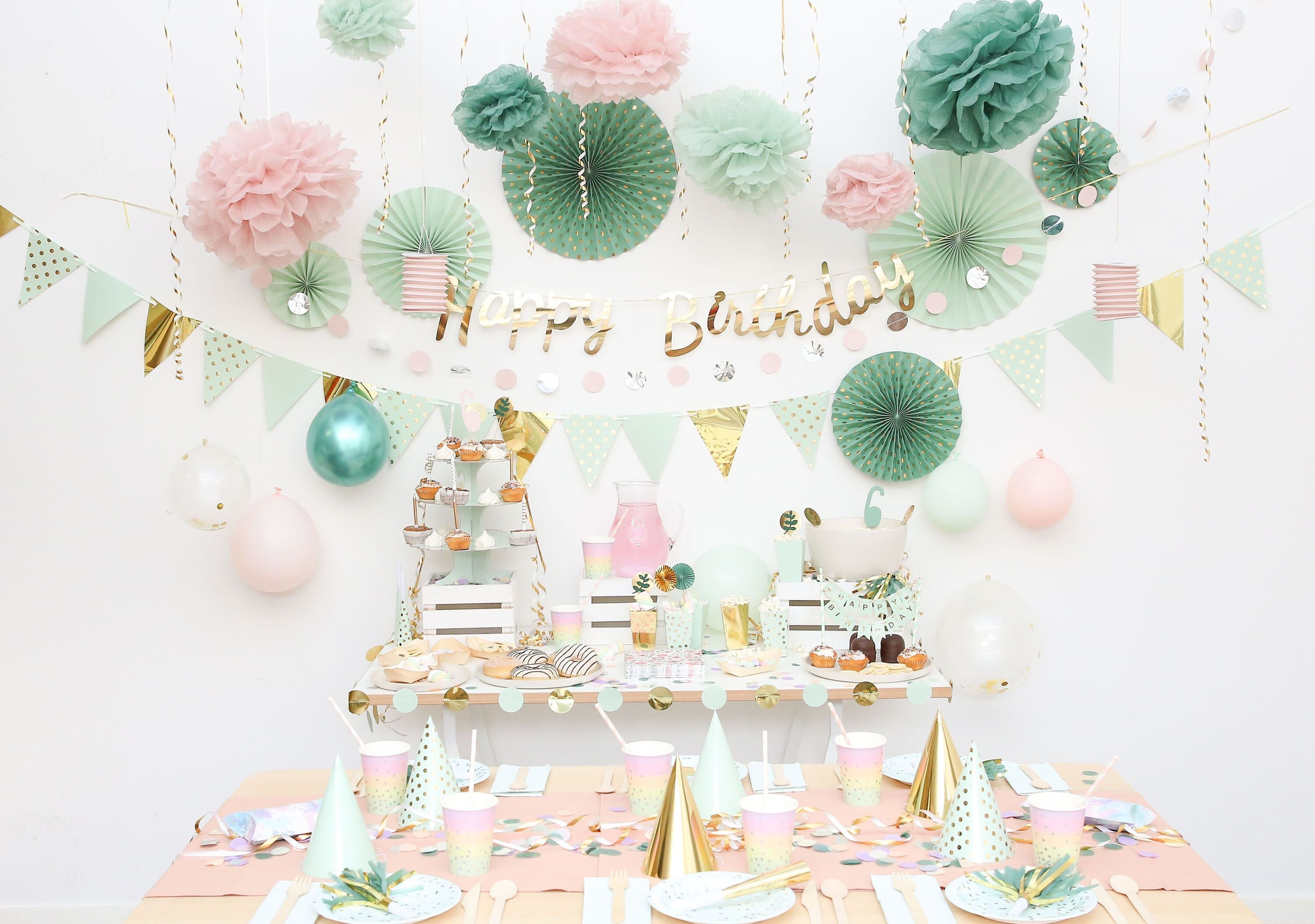 JACKY Party Set - Gold, Mint