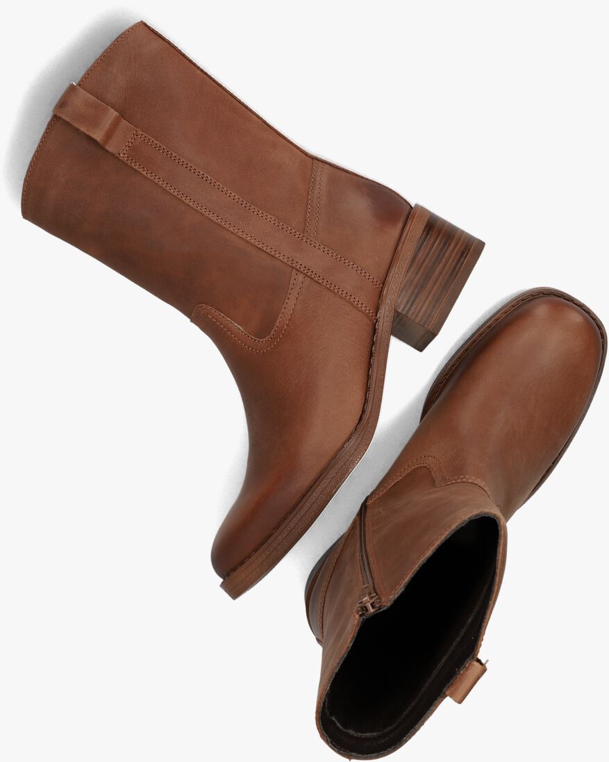 PS POELMAN cognac ps poelman enkelboots esmee