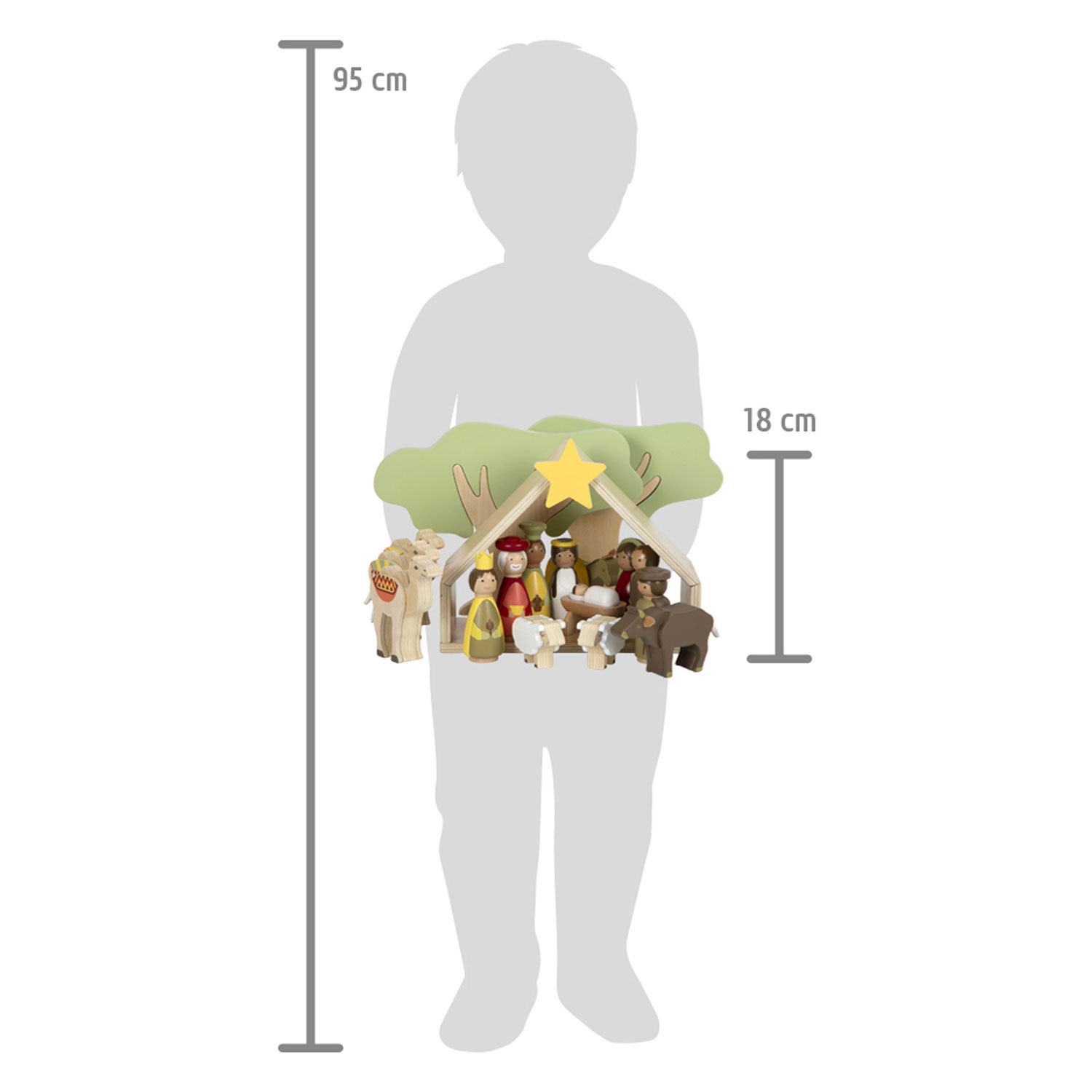 Small Foot - Houten Kerstkribbe Speelset