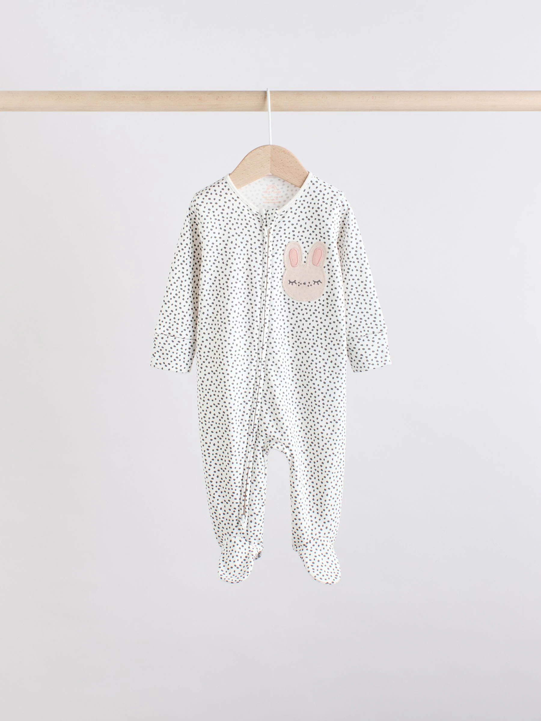 Bruin/crèmekleurig - 5 Pack Baby-pyjama's met tweewegrits (0mnd -2jr)