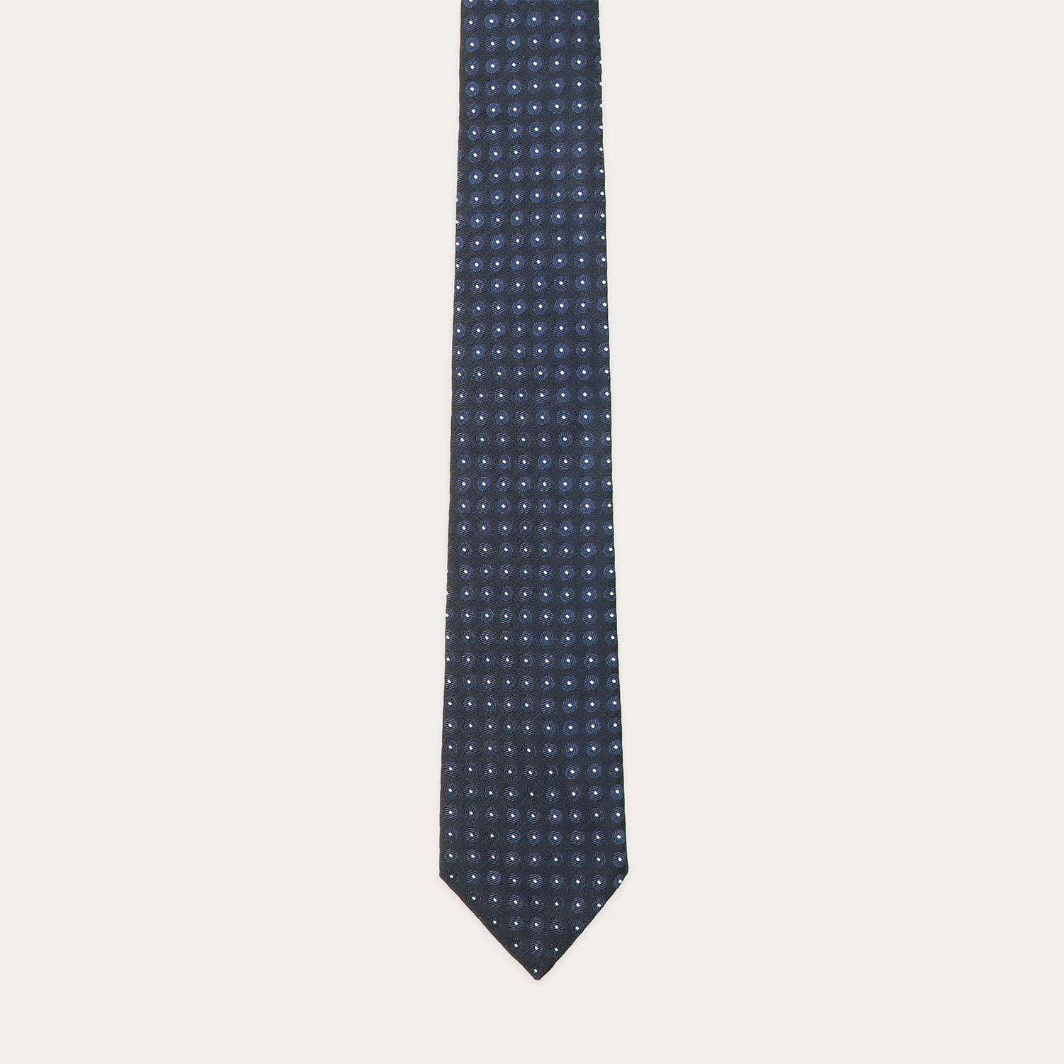Navy polka dot tie
