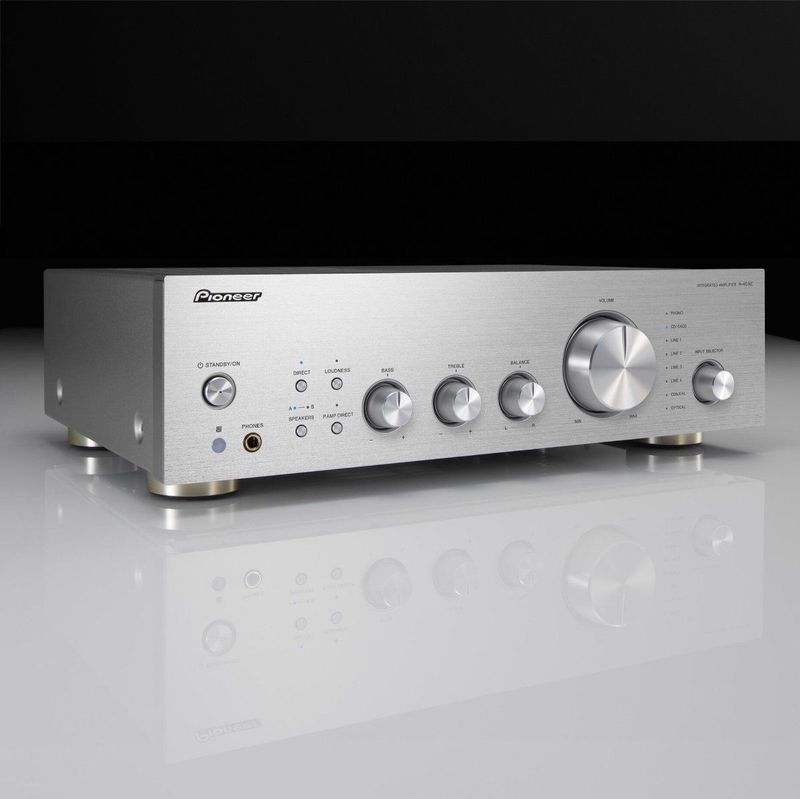 Pioneer - A-40AE - Stereoversterker - Zilver - Aluminium