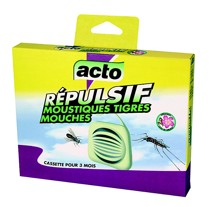 Cassette répulsive mouches - moustiques Acto