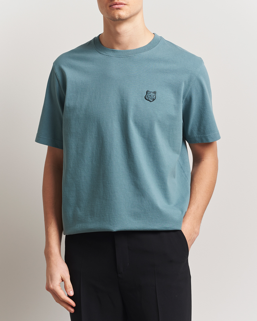 Maison Kitsuné Tonal Fox Head T-Shirt Seine Blue
